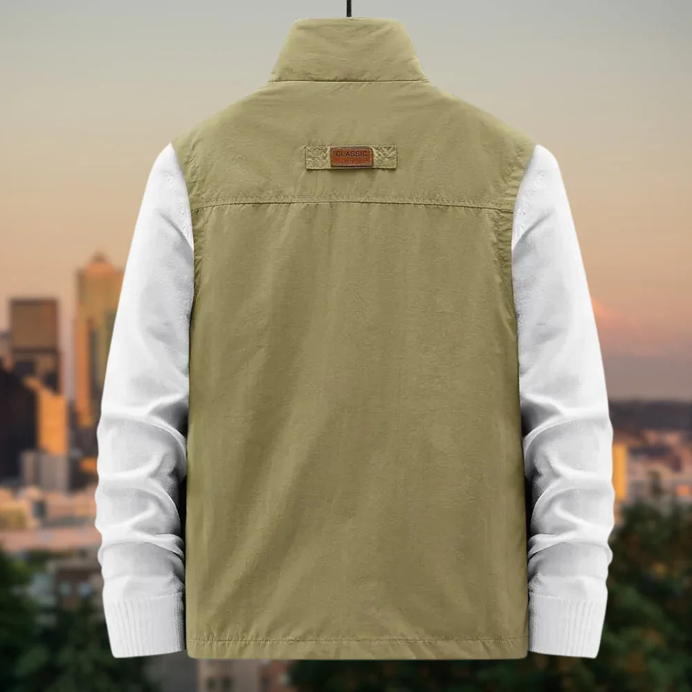 Milo Men's Casual Vest | Multi-Pocket, Breathable Comfort 3