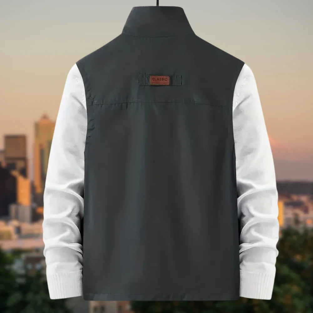 Milo Men's Casual Vest | Multi-Pocket, Breathable Comfort 4