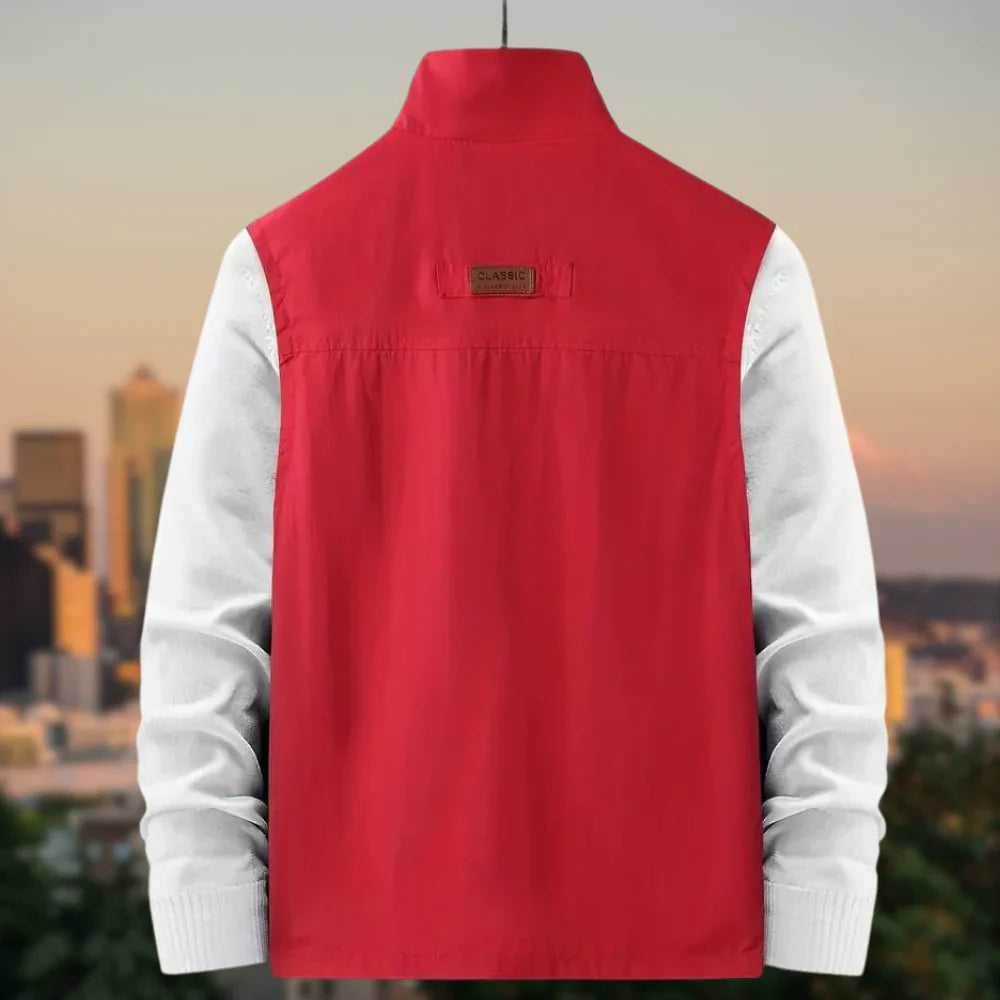 Milo Men's Casual Vest | Multi-Pocket, Breathable Comfort 5