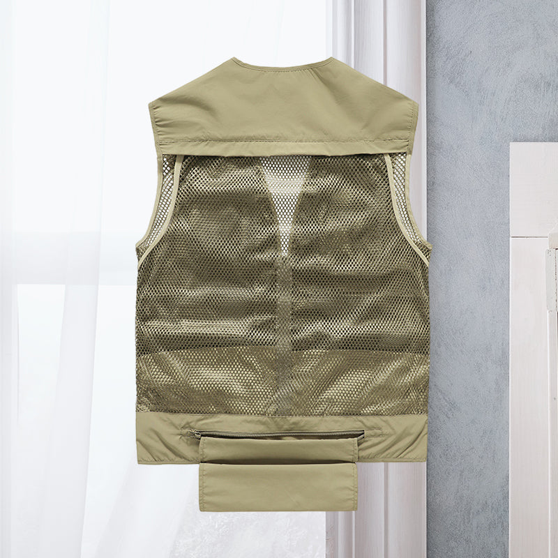 Milo Men's Summer Vest | Breathable Nylon with Multiple Pockets 3