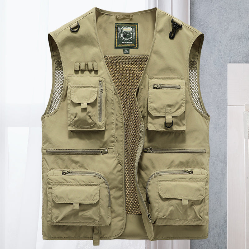 Milo Men's Summer Vest | Breathable Nylon with Multiple Pockets 9