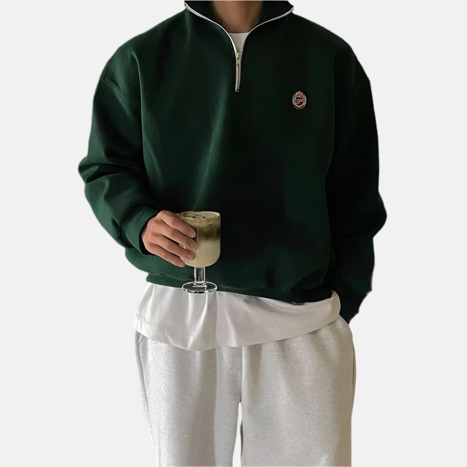 Milo Men's Sweater | Soft Cotton-Polyester Blend, Casual 0