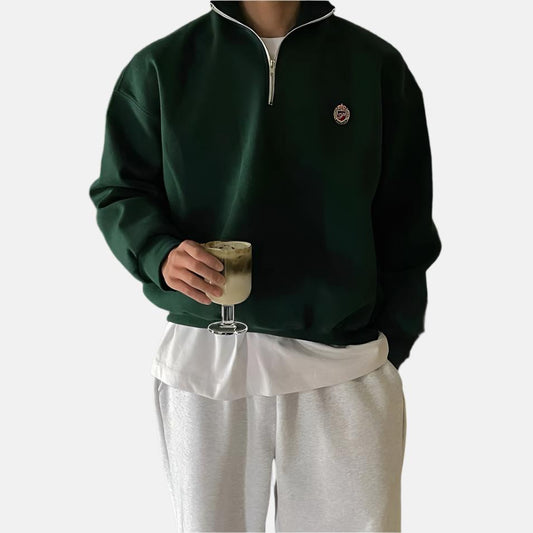 Milo Men's Sweater | Soft Cotton-Polyester Blend, Casual 0