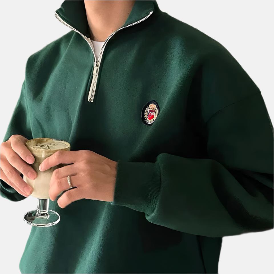 Milo Men's Sweater | Soft Cotton-Polyester Blend, Casual 2