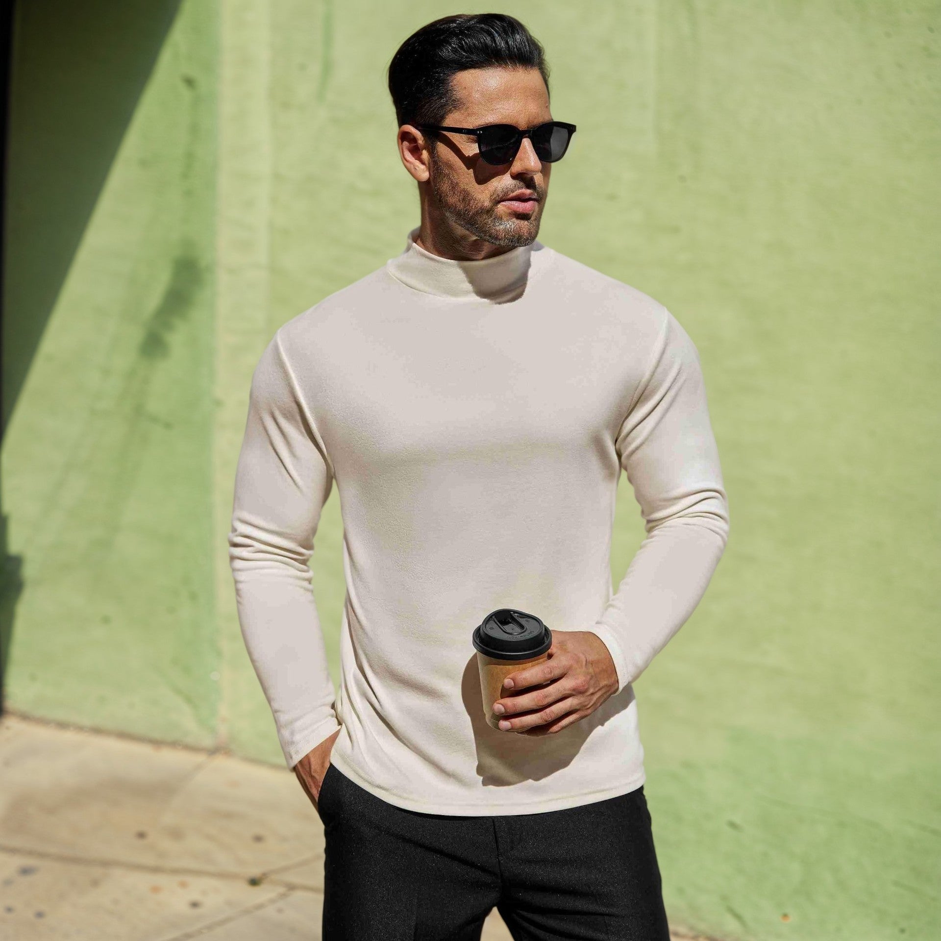 Milo Men's Sweater | Soft Cotton Blend, Slim Fit 3