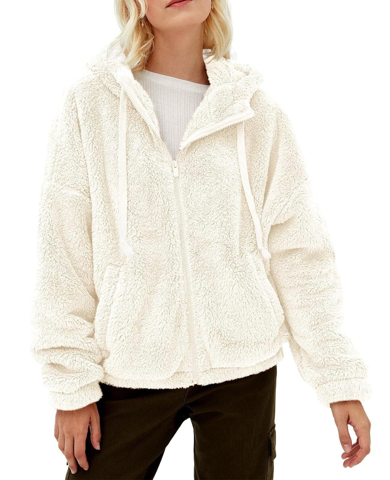 Mira Women's Fleece Jacket | Comfortable Hood, Warm and Practical 3