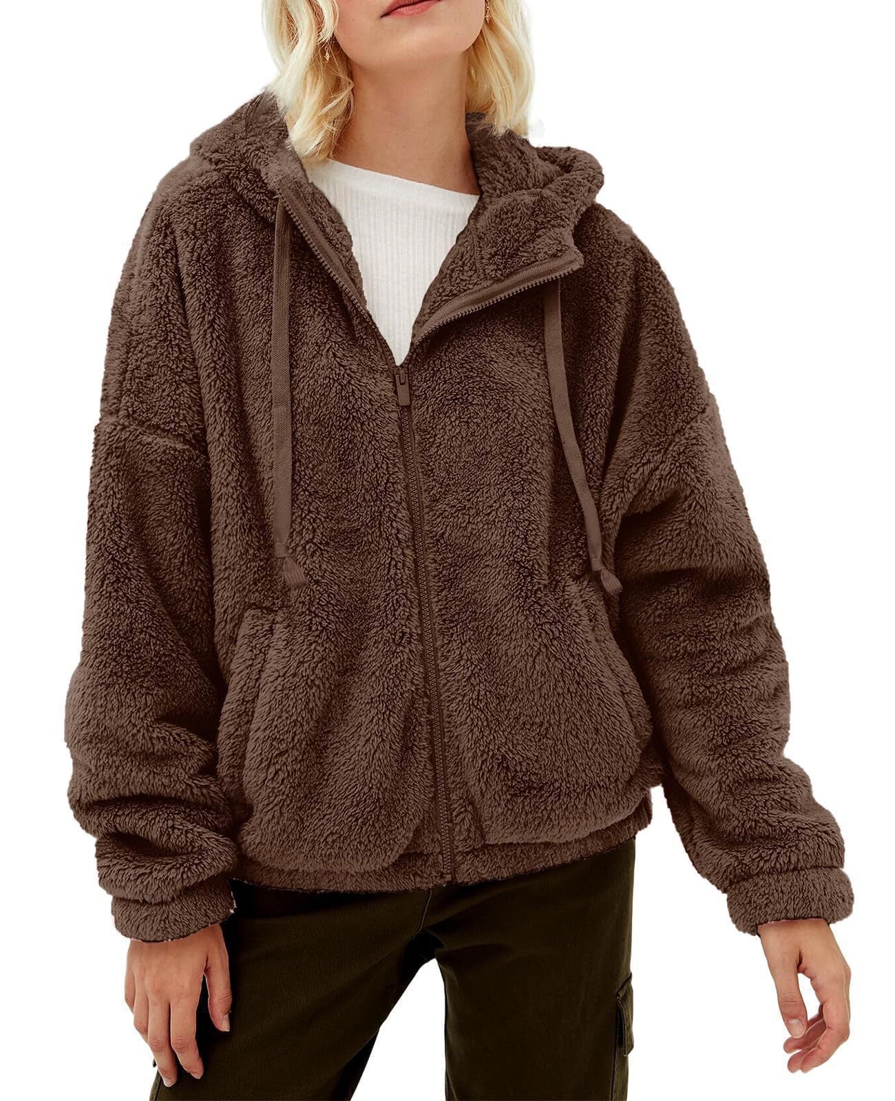 Mira Women's Fleece Jacket | Comfortable Hood, Warm and Practical 5