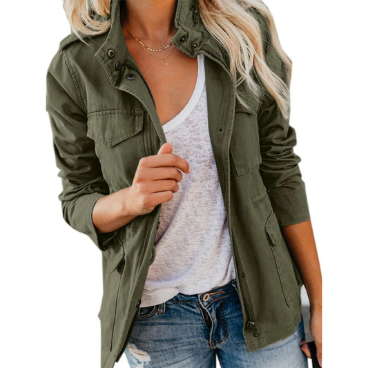 Modern Chic Coat for Women | Zipper 0