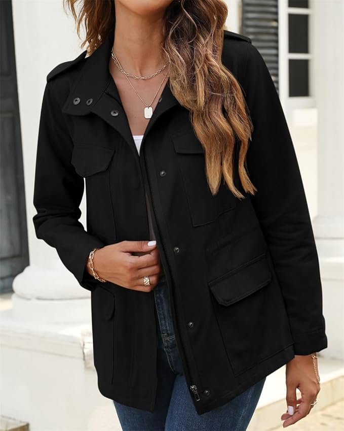 Modern Chic Coat for Women | Zipper 2
