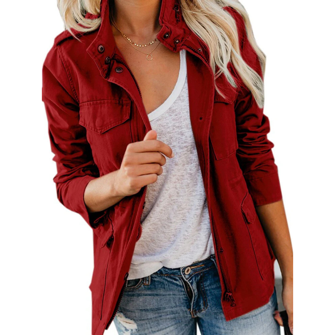 Modern Chic Coat for Women | Zipper 4