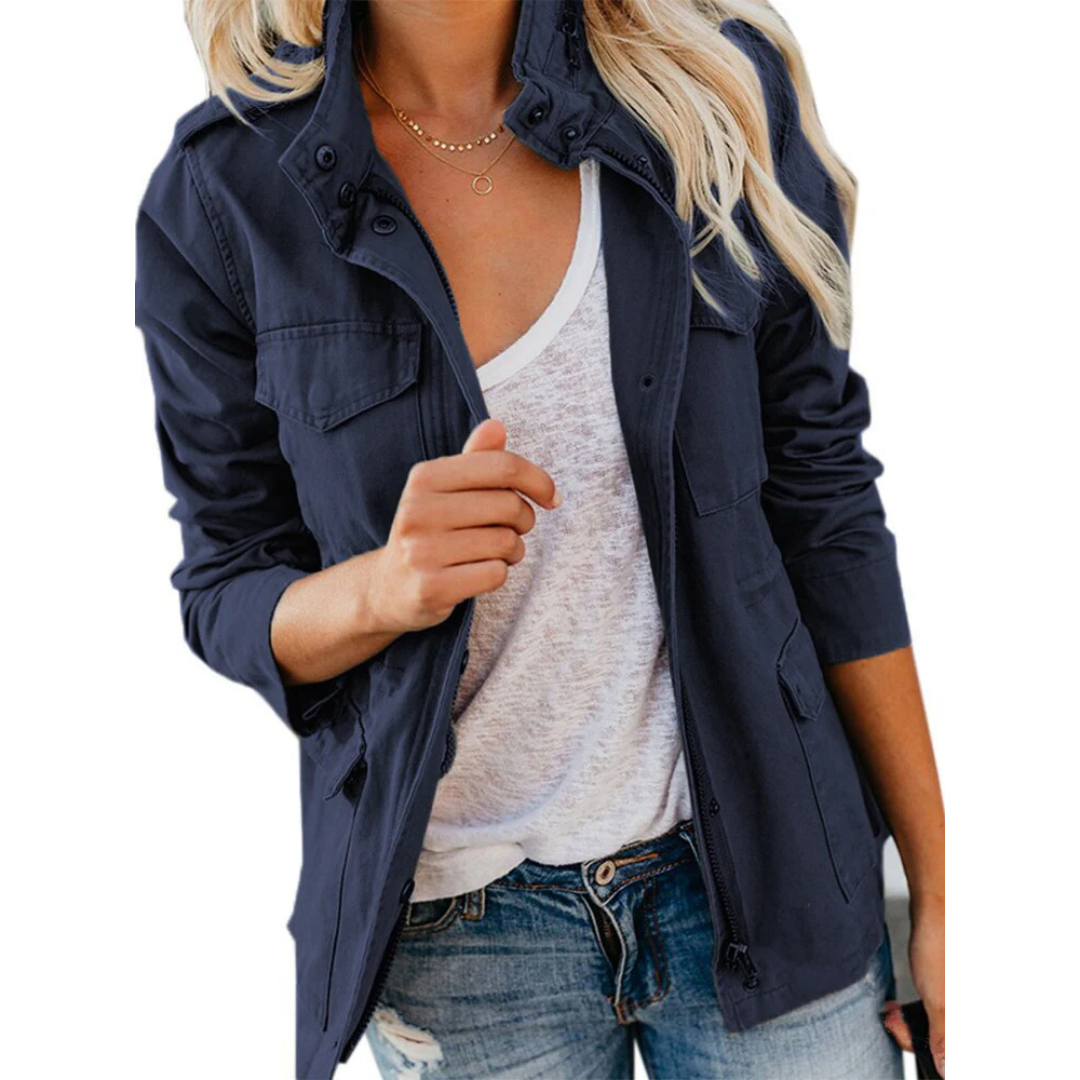 Modern Chic Coat for Women | Zipper 5