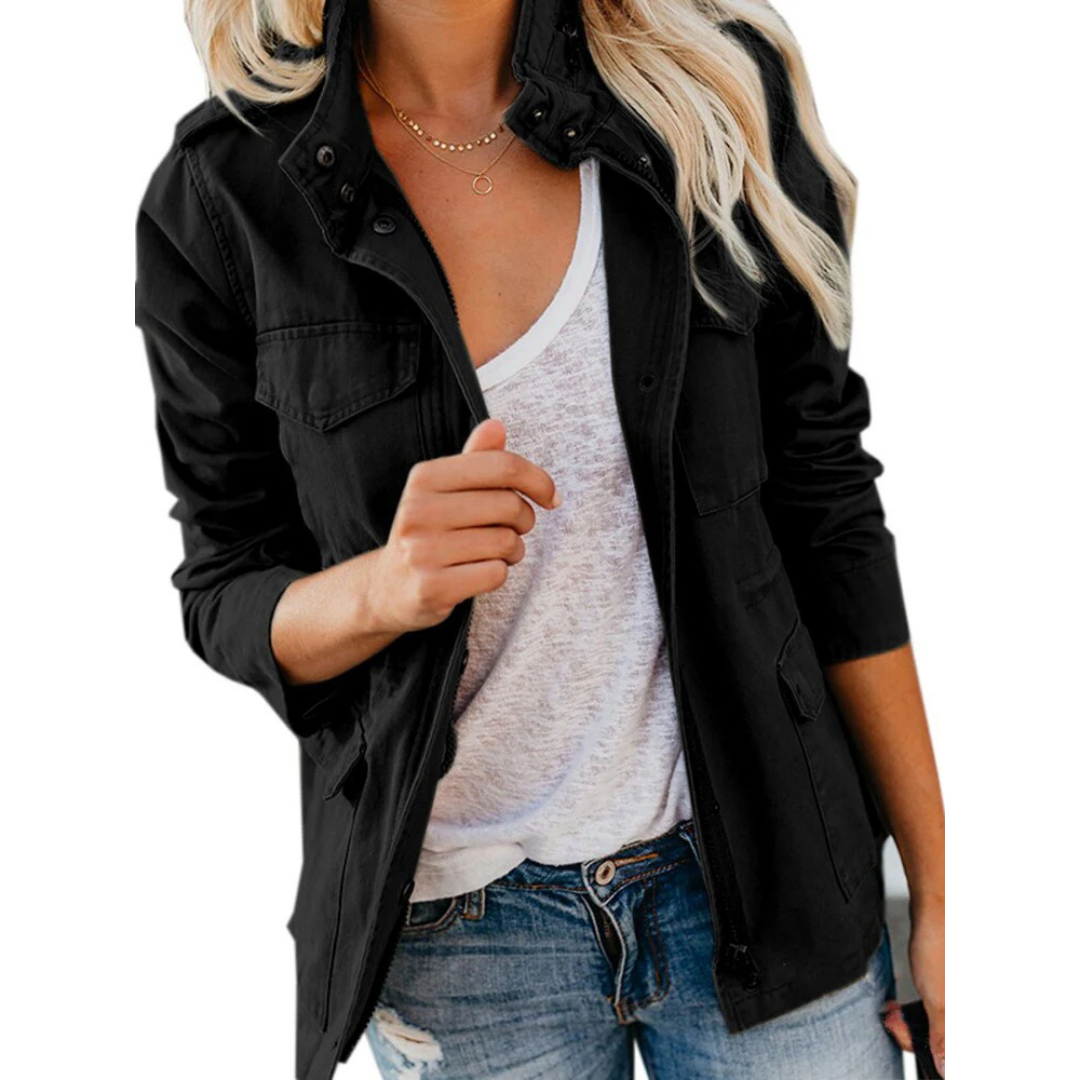 Modern Chic Coat for Women | Zipper 6
