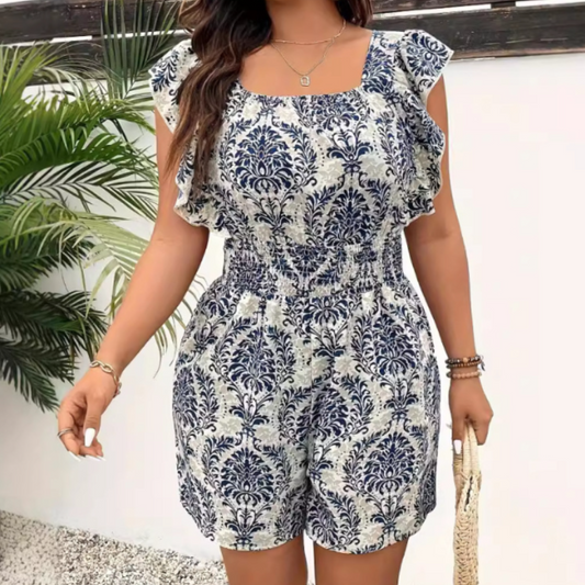 NADIA | Backless Summer Jumpsuit in Lightweight Polyester 0