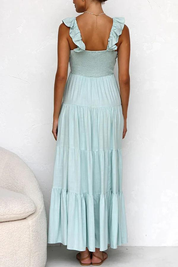 NAOMI | Airy maxi dress with elegant layers and flair 5