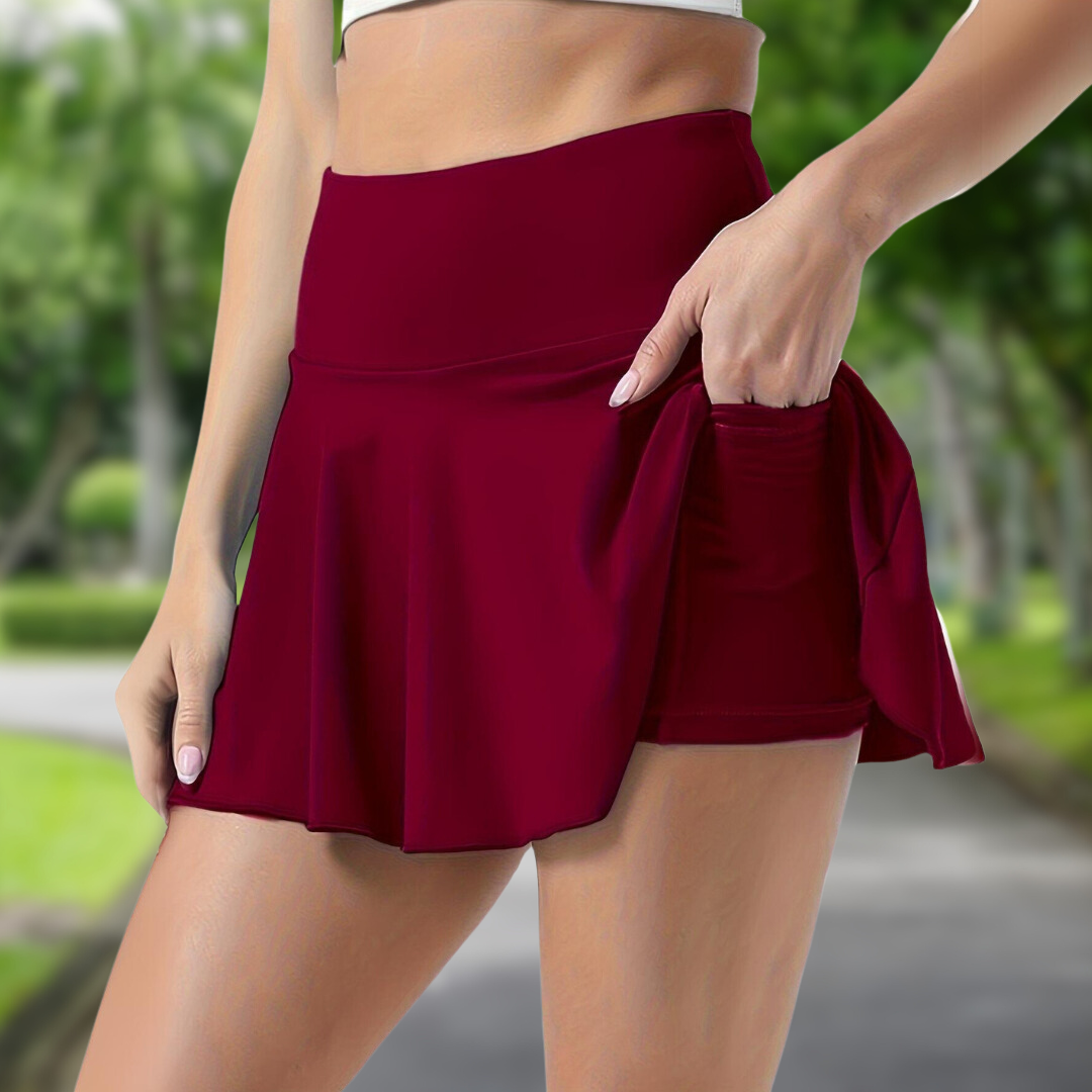 NYRAH | Sporty Skort with Built-in Shorts and Side Pocket 9