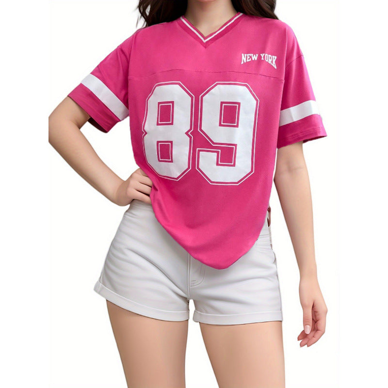 Naylinn | Oversized Sports T-shirt with New York Print 2