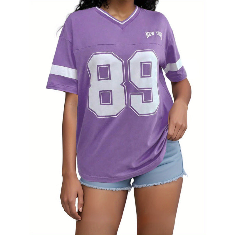 Naylinn | Oversized Sports T-shirt with New York Print 3