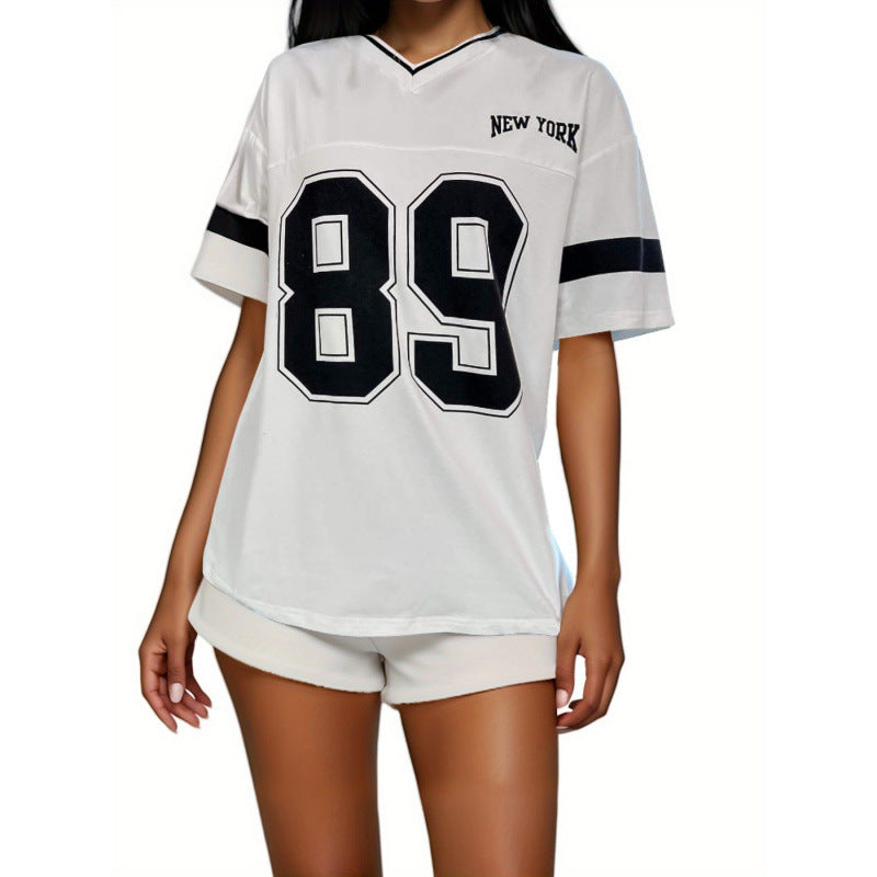 Naylinn | Oversized Sports T-shirt with New York Print 4