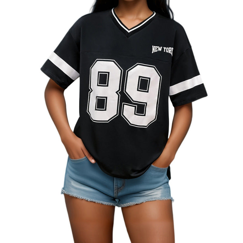 Naylinn | Oversized Sports T-shirt with New York Print 5