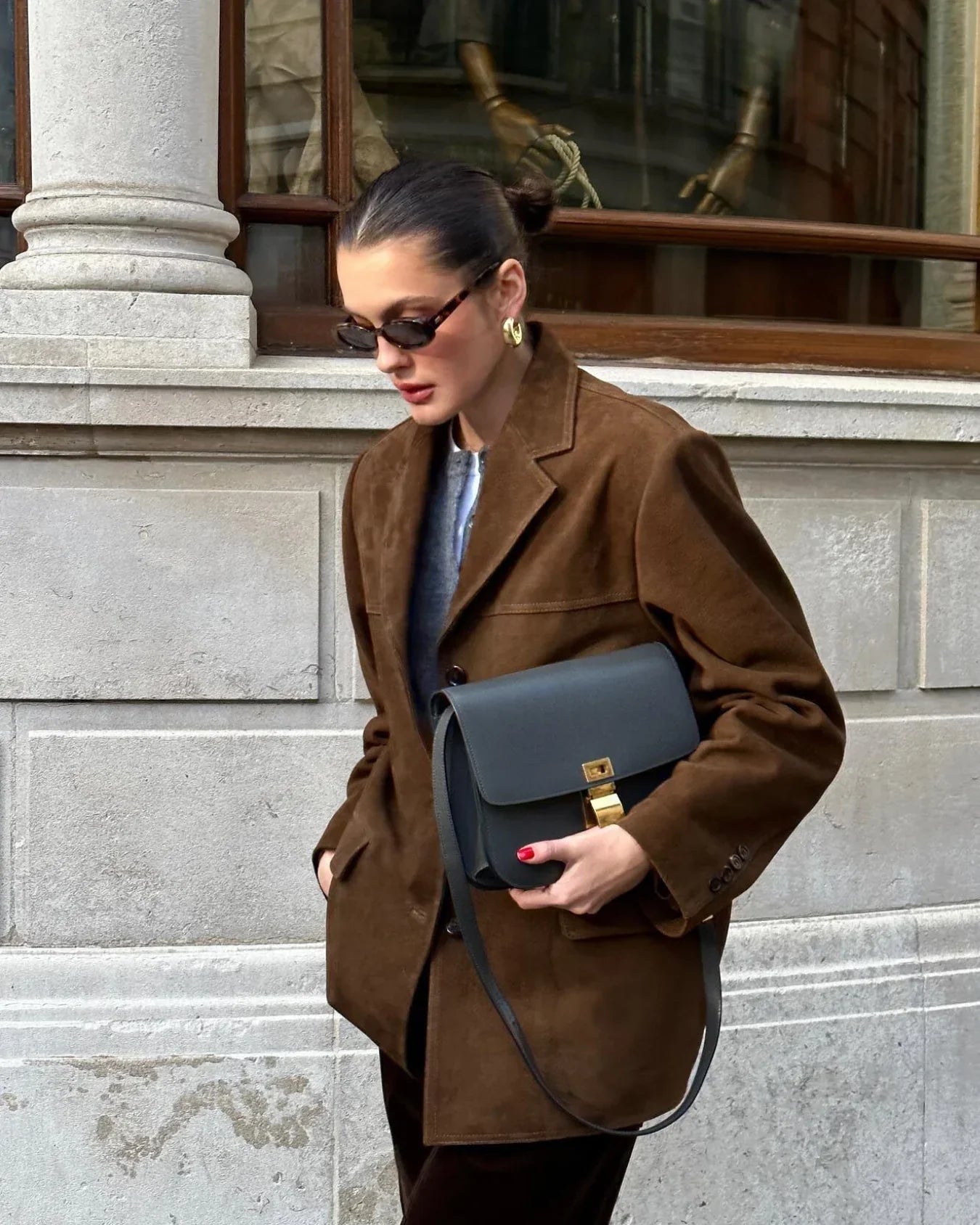 Nina Women's Blazer | Suede, Timeless and Flattering Design 2