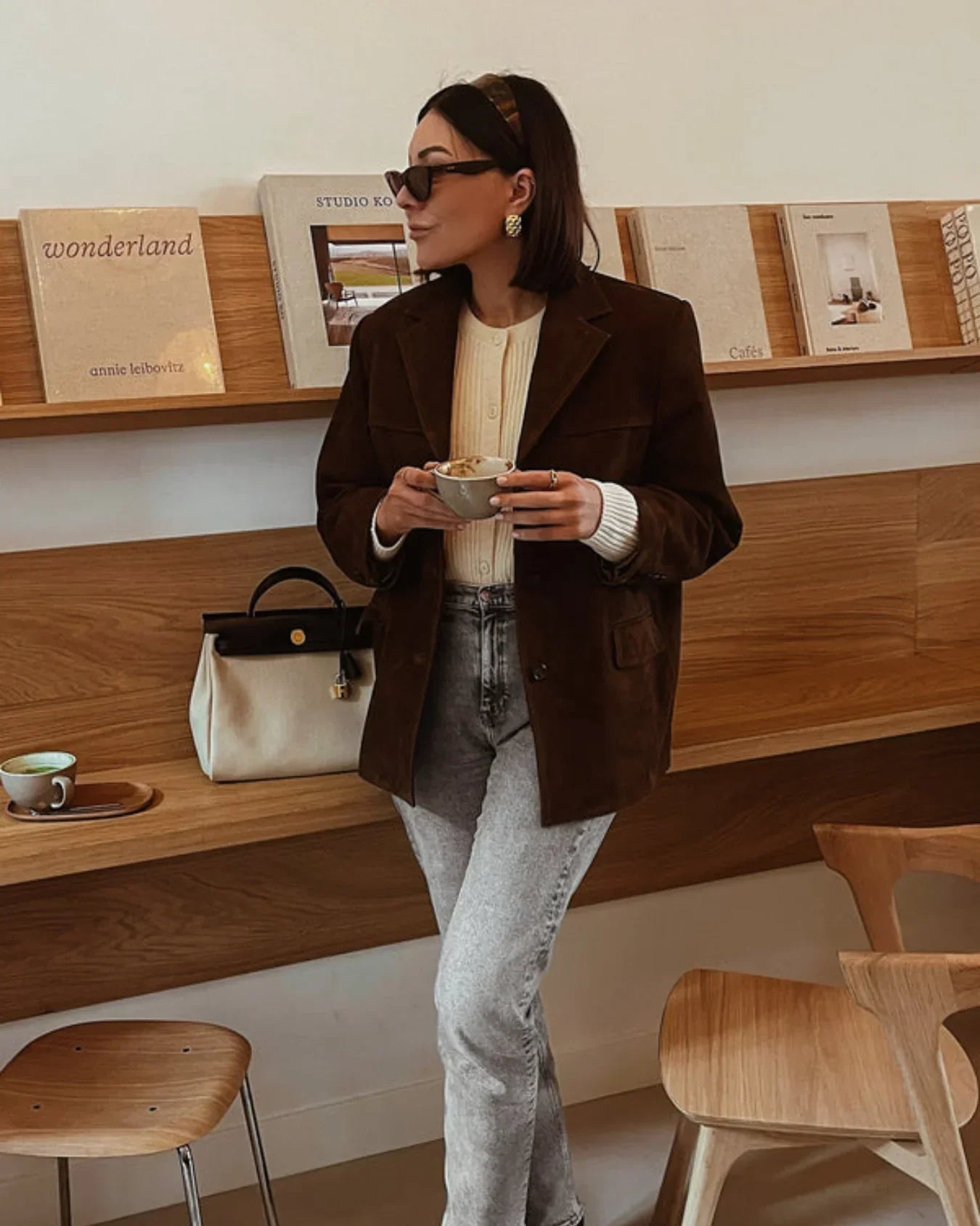 Nina Women's Blazer | Suede, Timeless and Flattering Design 5