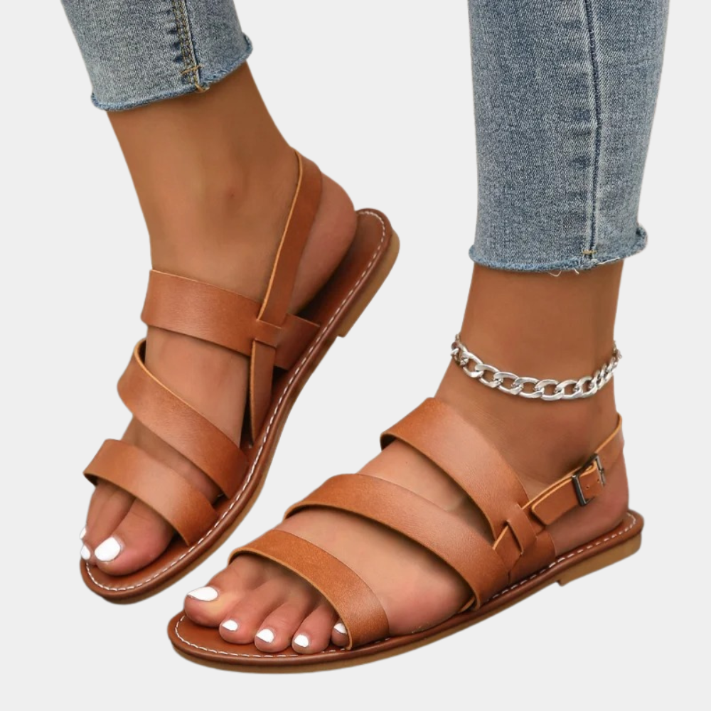 Noa Soleil | Stylish Flat Beach Sandals for Women 2
