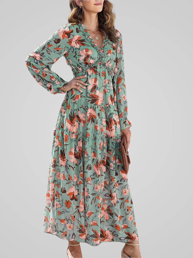 Noémie | Elegant Wild Maxi Dress for Women 2