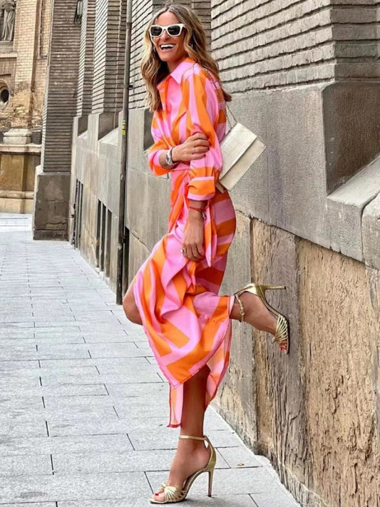 Noémie | Summer Wrap Dress with Collar 1