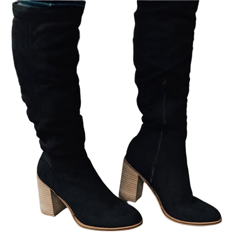 Nora Women's Boots Black | Elegant Knee-high, Comfortable 0
