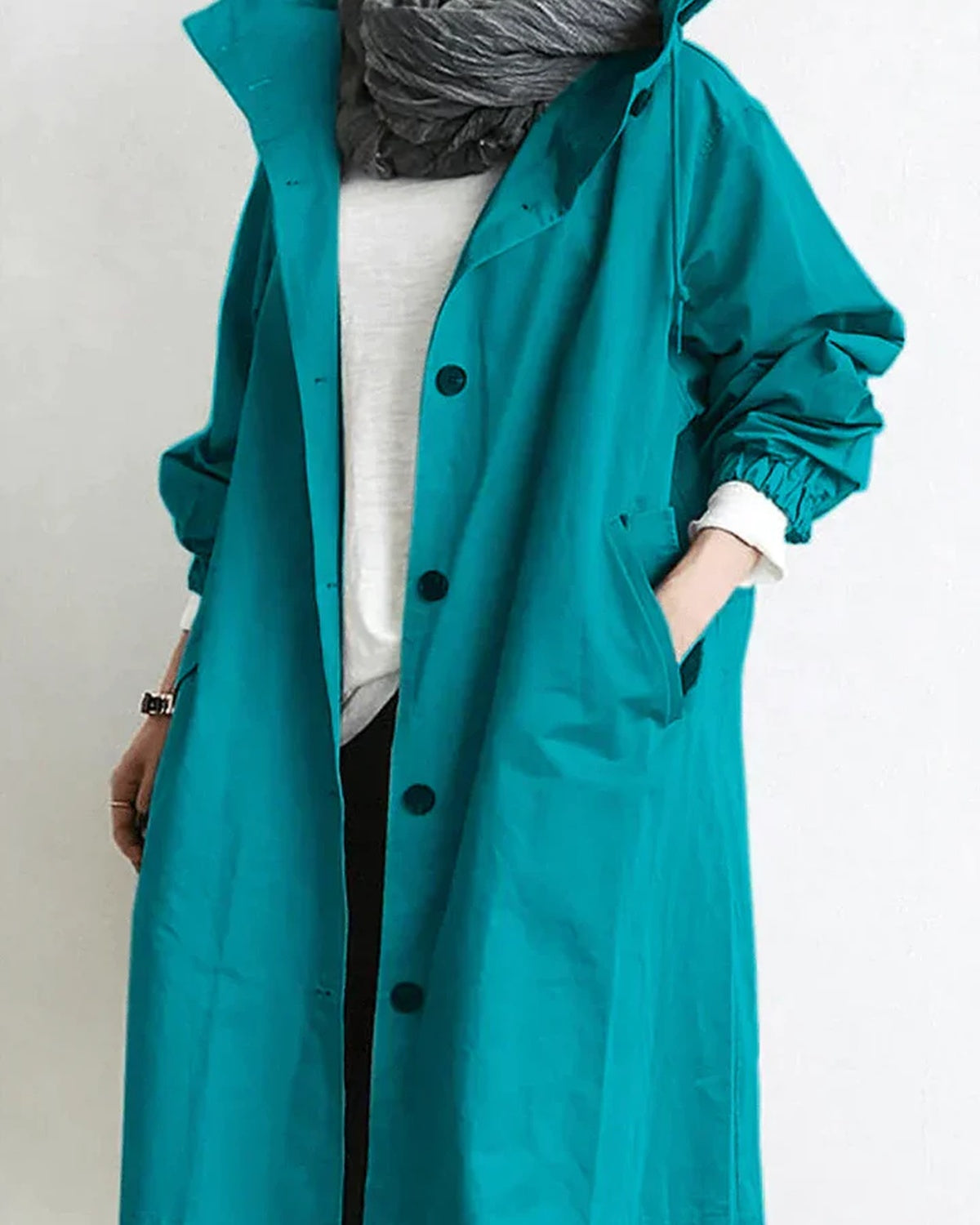 Nora Women's Raincoat | Waterproof, Breathable with Adjustable Hood 3