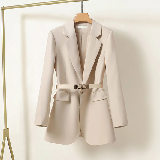 ORLÉA | Women's belted blazer – Fitted model with lapel collar 0