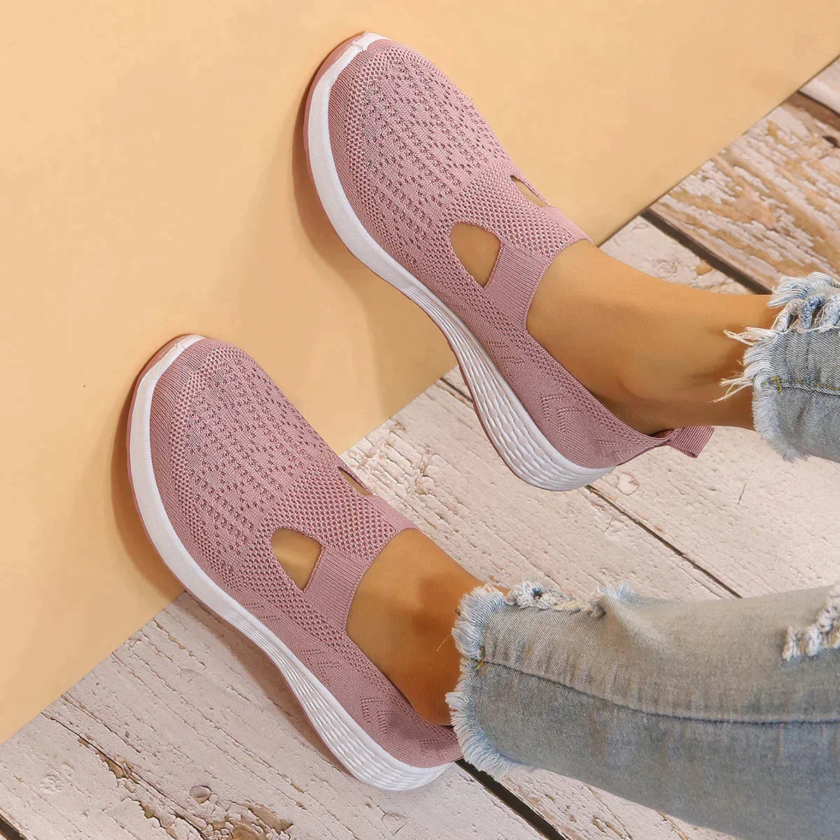 Oriana Women's Casual Shoes | Breathable Mesh, Ortho Design 2