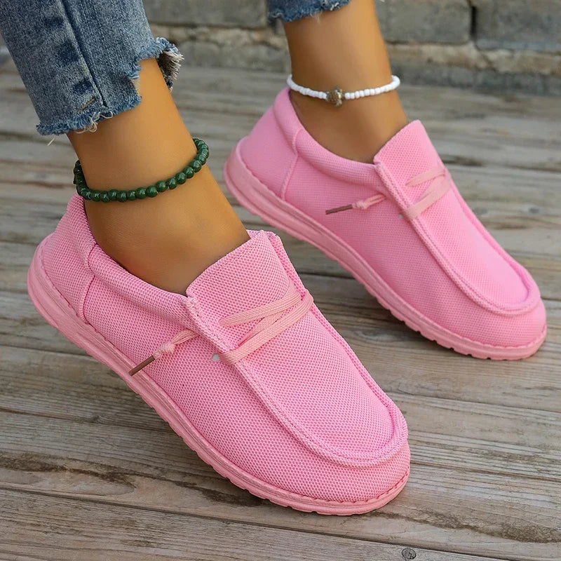 REVANA | Breathable platform sneakers with trendy height 0