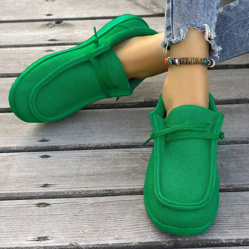 REVANA | Breathable platform sneakers with trendy height 11