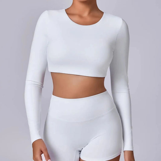 REYA | Cropped Longsleeve Top with Push-up Effect 1