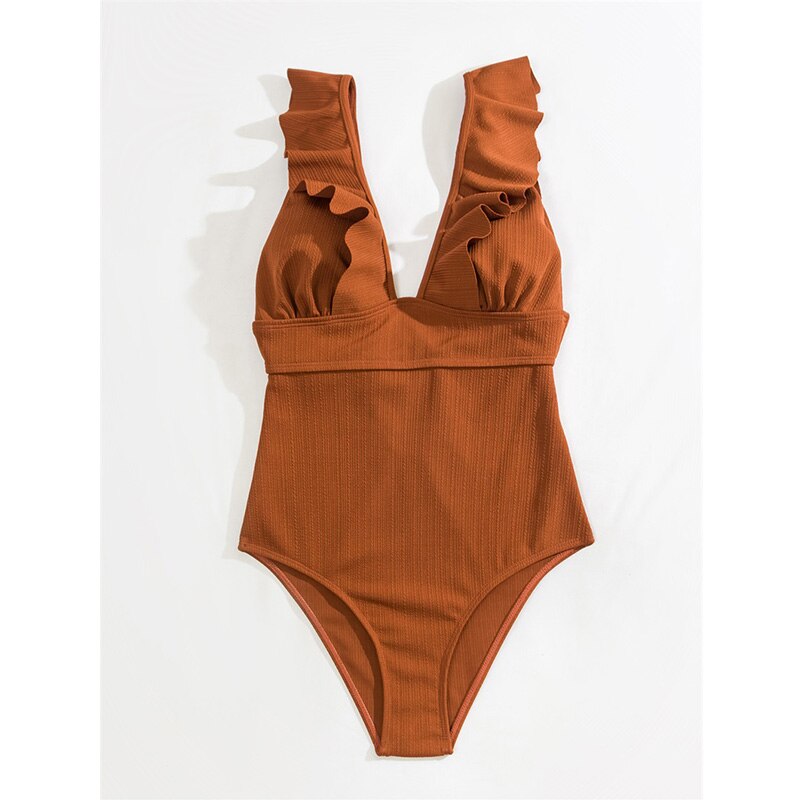 ROXANNE | Boho Bikini with V-Neck, Ruffles & Open Back 3