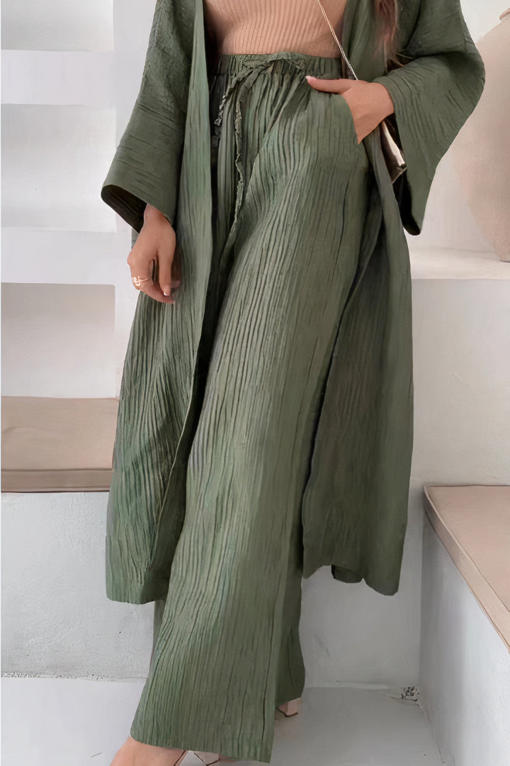 Renée | Comfortable Women's Set with Cardigan and Trousers 2