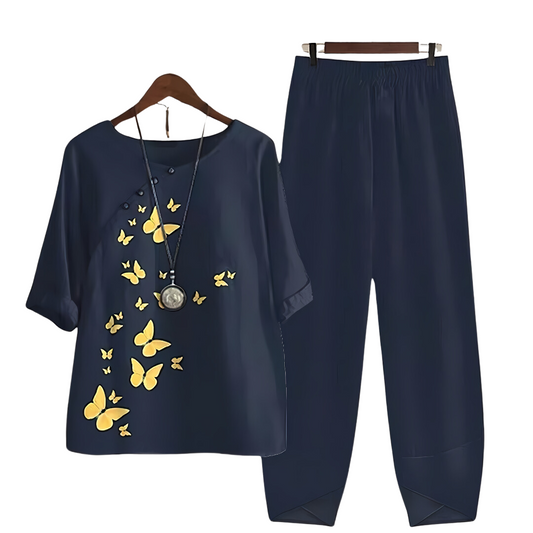 Rhea Women's Shirt and Pantsuit | High-Quality Fabric, Timeless Elegance 0