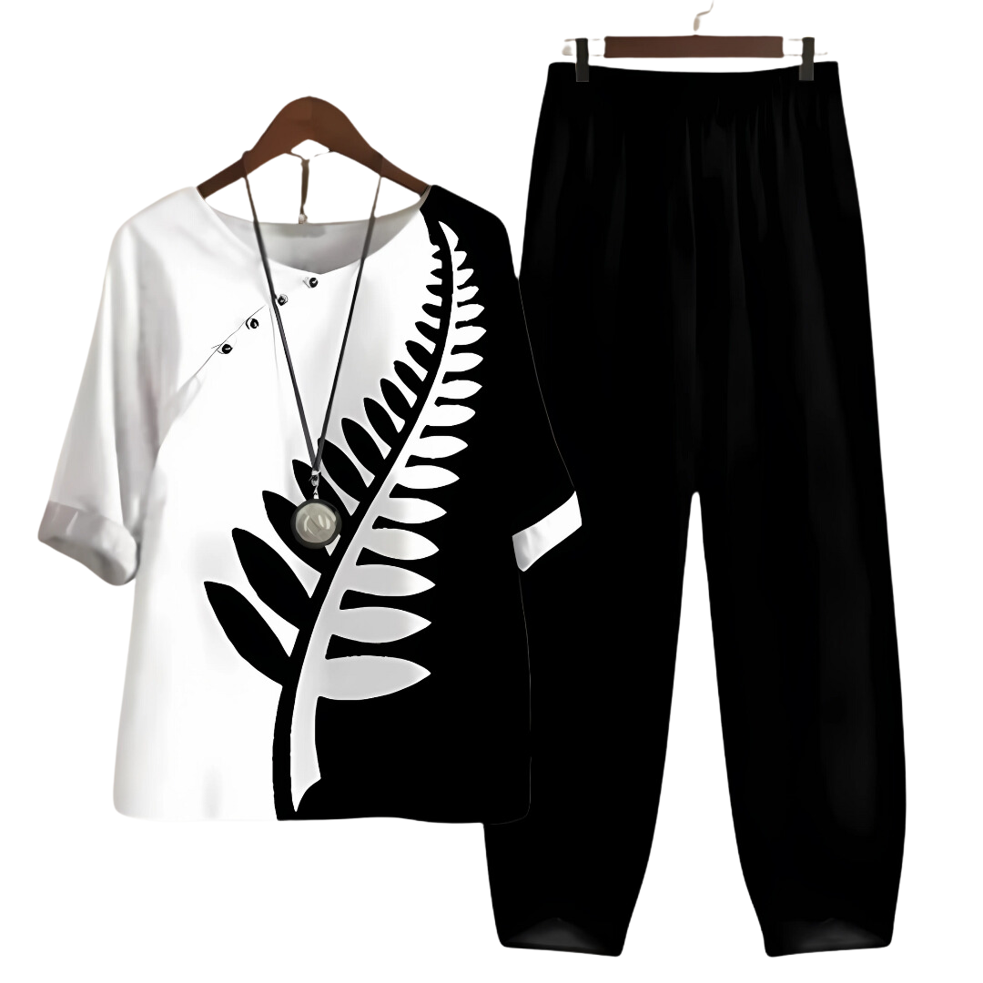 Rhea Women's Shirt and Pantsuit | High-Quality Fabric, Timeless Elegance 2