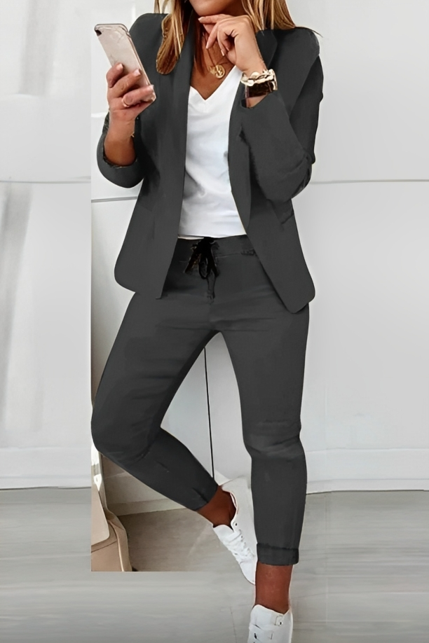 SELENE | Elegant Stretch Blazer Set for Women 5
