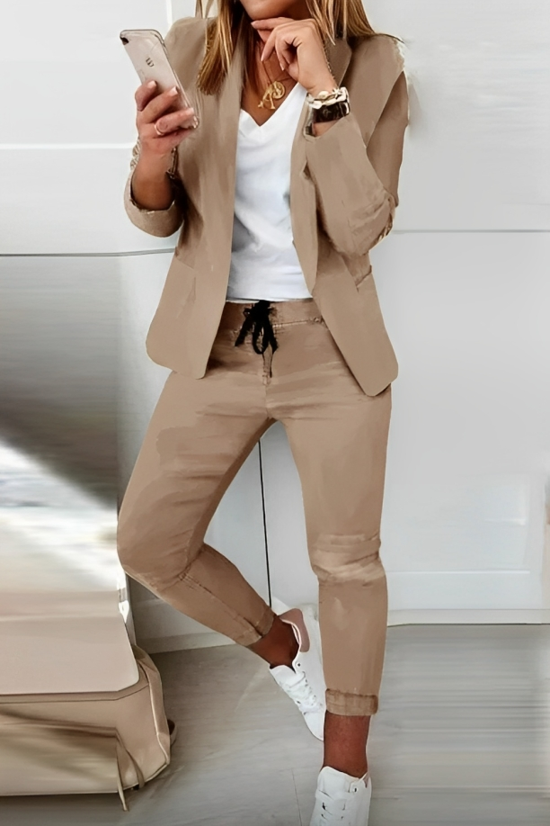 SELENE | Elegant Stretch Blazer Set for Women 7