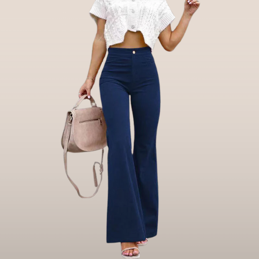 SELENE | Women's flared trousers – High waist and fitted fit 1