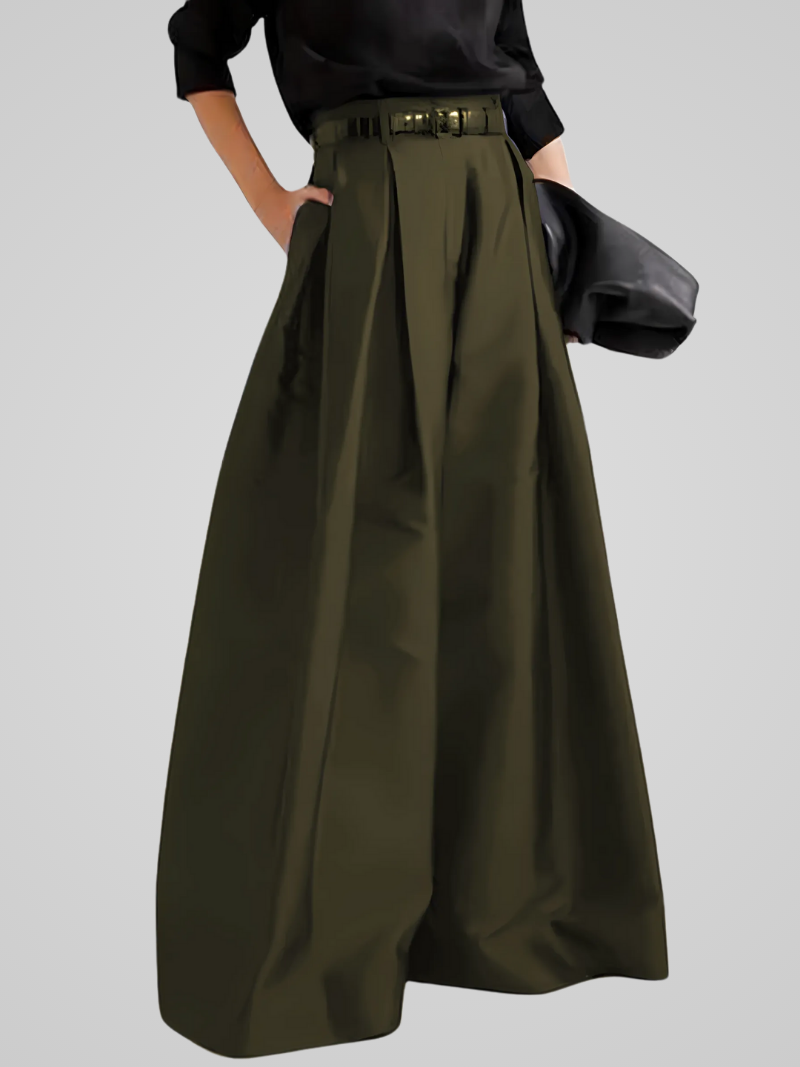 SORENA | Elegant High-Waisted Maxi Skirt-Pants for Every Occasion 3