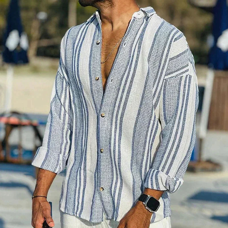 Sandy Women's Summer Shirt | Lightweight Striped Design 0
