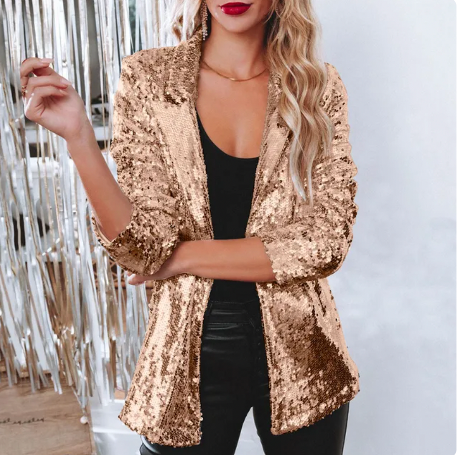 Sequin Glamour Women's Blazer | Lightweight and Elegant 4