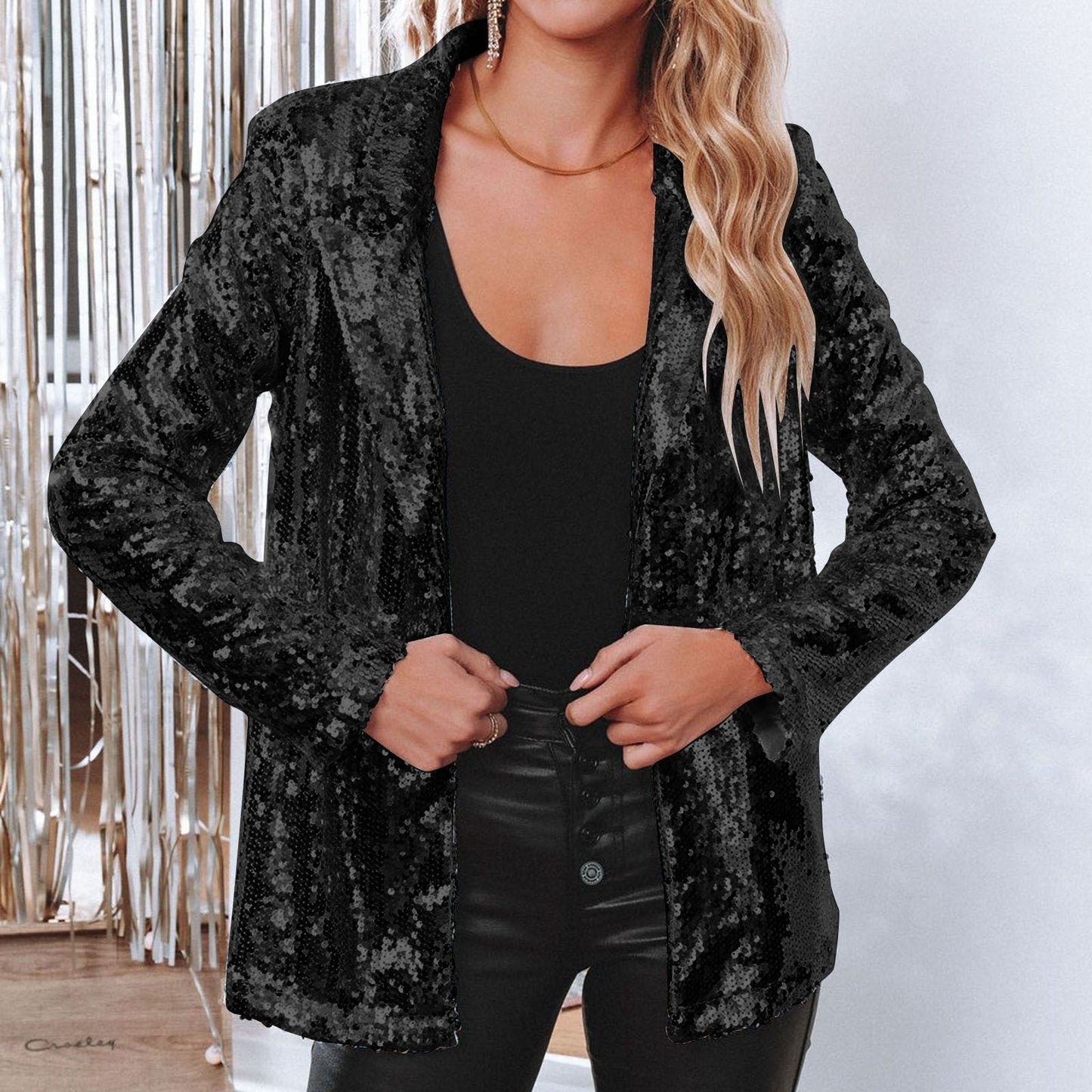 Sequin Glamour Women's Blazer | Lightweight and Elegant 7