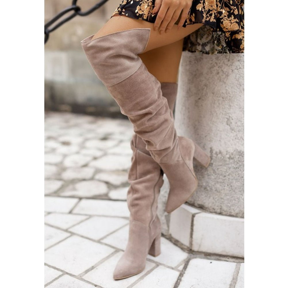 Serelina | Knee-High Women's Boots with Heel and Refined Fit 2