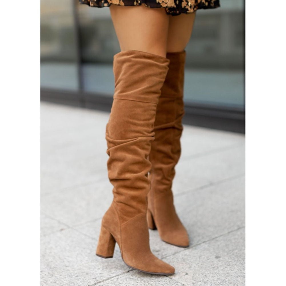 Serelina | Knee-High Women's Boots with Heel and Refined Fit 4