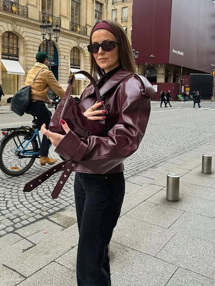 Sienna Women's Jacket | Cropped Fit, Elegant Zipper 1