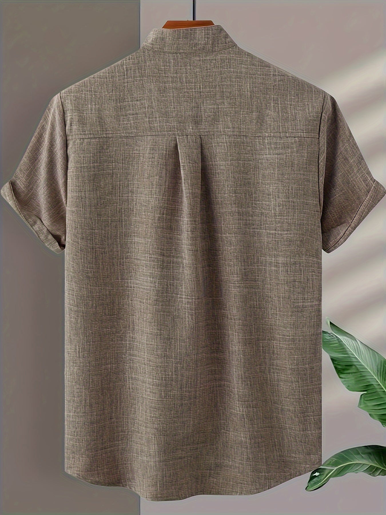 Sleek Men's Shirt | Luxurious Cotton Blend, Short Sleeve 3